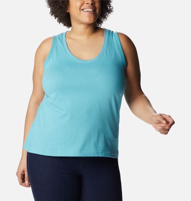 Women's Columbia Sapphire Point Tanks Turquoise | Plus Size CA-CAC03